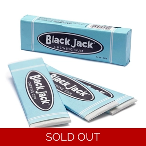 Black Jack Chewing Gum - BlackJack 5-Piece Stick Pack